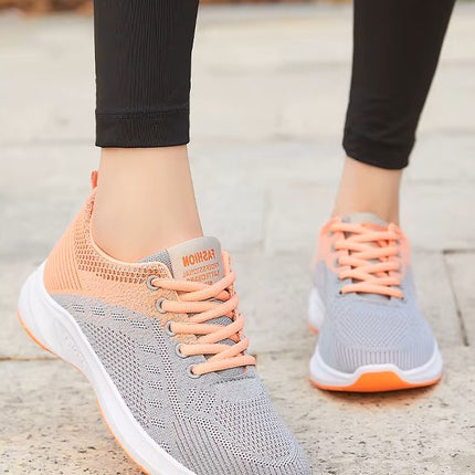 Zapatillas Femeninas Deportivas de Punto Transpirable
