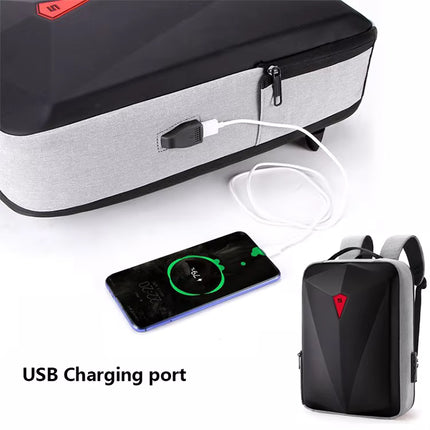 Mochila Antirrobo para Laptop con Diseño Geométrico