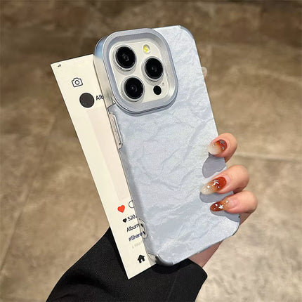 Fundas de Lujo con Textura de Mármol Mate Electrochapada para iPhone