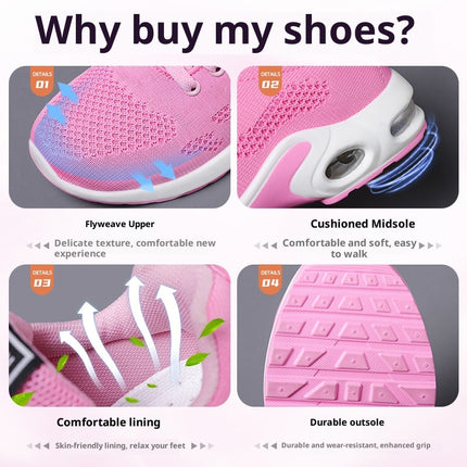 Tenis Deportivo Femenino-Transpirables para Correr y Caminar 814
