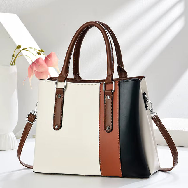 Cartera Femenina Tipo Tote con Diseño Elegante y Correa Cruzada