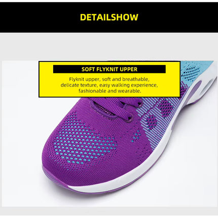 Zapatillas Femeninas Deportivas Transpirables de Malla para Correr y Caminar