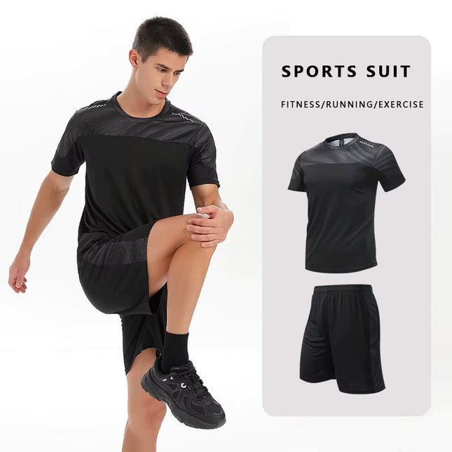 Conjunto Deportivo Unisex de Camiseta y Short de Secado Rápido