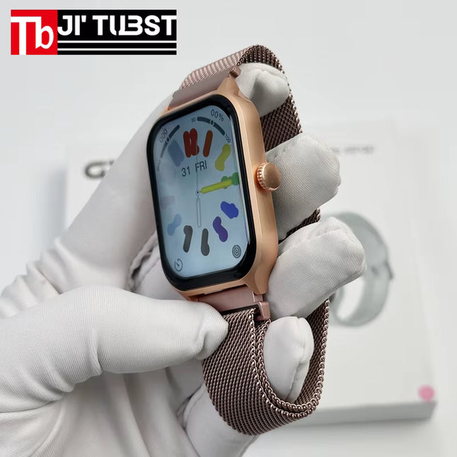 Smartwatch GTS4 Unisex 2.01" Acero Inoxidable, Impermeable IP68, Fitness Tracker, Llamadas BT, Ritmo Cardíaco, Carga Inalámbrica