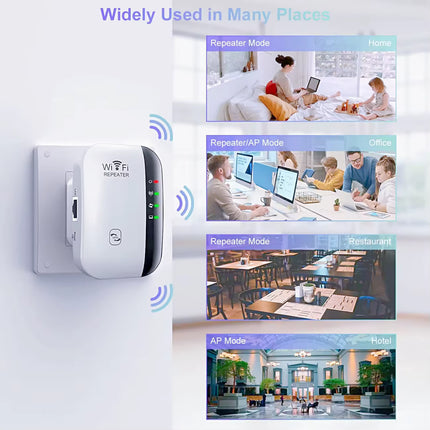 Amplificador de Señal Personalizado, Repetidor de Wi-Fi, Punto de Acceso, Repetidor WLAN de 300 Mbps, Repetidor Inalámbrico de 2.4G