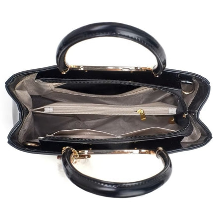 Cartera Femenina Elegante con Doble Asa y Correa para Hombro