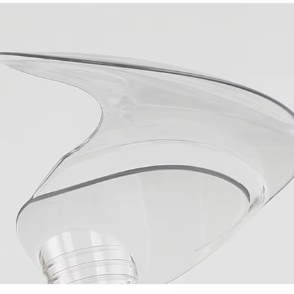 Ventilador de Techo Retráctil con Lámpara de Cristal Premium