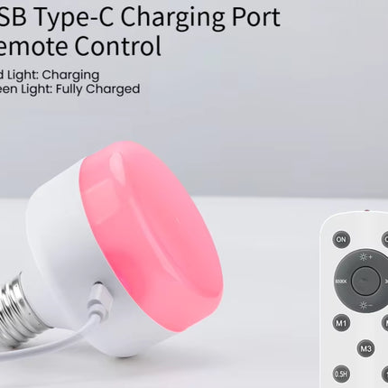 Lámpara de pared, luz inalámbrica recargable RGB regulable y control remoto, ideal para interiores.