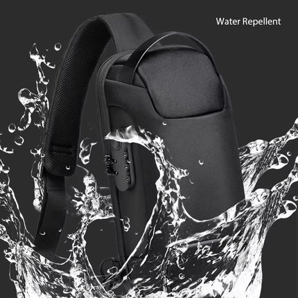 Bolsa de Pecho Impermeable con Puerto USB y Cierre con Cremallera Segura