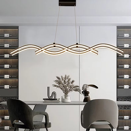 Lámpara Colgante Ondulada LED de 120 cm