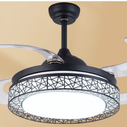Ventilador de Techo LED Retráctil con Diseño Moderno