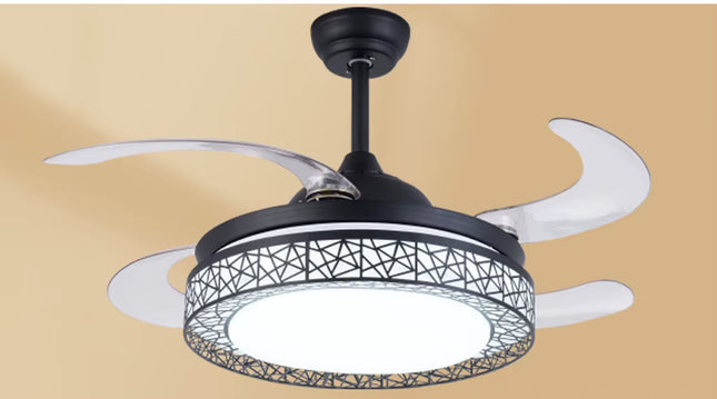 Ventilador de Techo LED Retráctil con Diseño Moderno