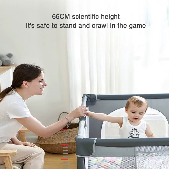 Corralito Multifuncional de Seguridad Certificada para Bebés de 6-24 Meses 150*180cm.