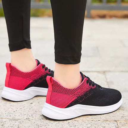 Zapatillas Femeninas Deportivas de Punto Transpirable