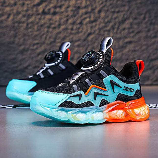 Tenis Deportivos para Niño con Suela Iluminada y Cierre Giratorio