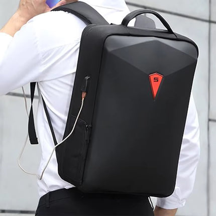 Mochila Antirrobo para Laptop con Diseño Geométrico
