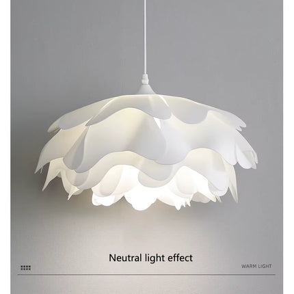 Lámpara Colgante Decorativa con Pétalos Acrílicos