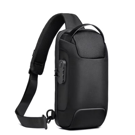 Bolsa de Pecho Impermeable con Puerto USB y Cierre con Cremallera Segura