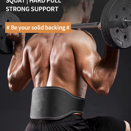 Cinturón de Soporte Lumbar en Cuero para Entrenamiento