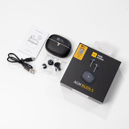 AGM BUDS 5 Auriculares inalámbricos, Reducción de ruido BT 5,4 300mAh.