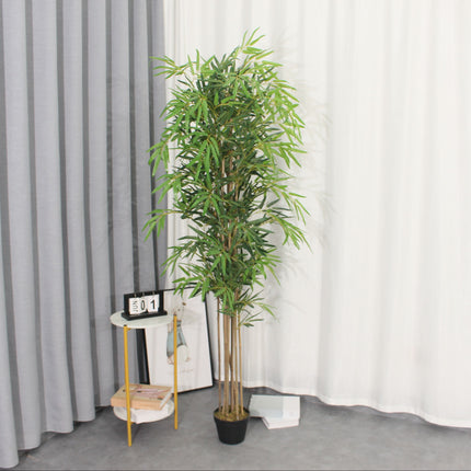 Árboles de bambú de seda artificial vendidos en fábrica para paisajismo 1.2 metros