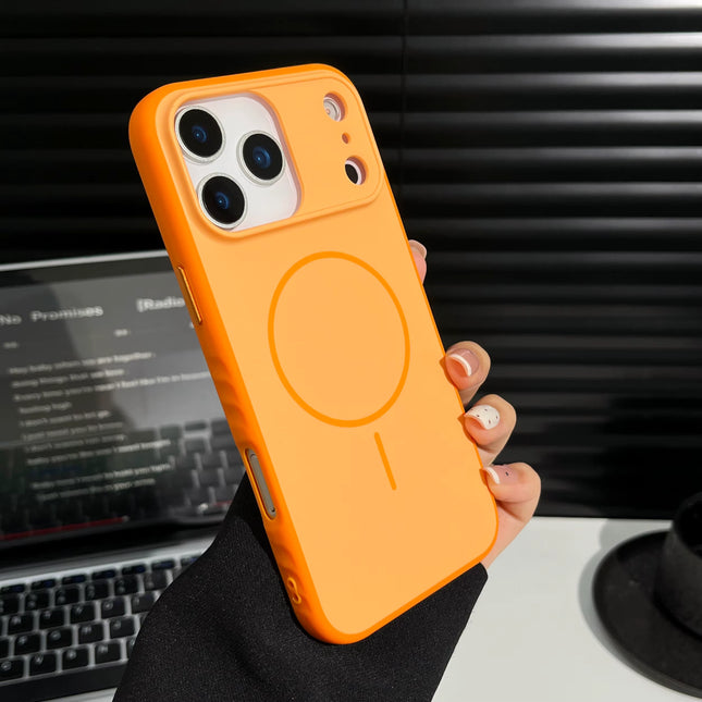 Funda Magnética Antigolpes para iPhone 17 Pro Max – Cover Estilo INS con Anillo Magnético y Diseño Moderno
